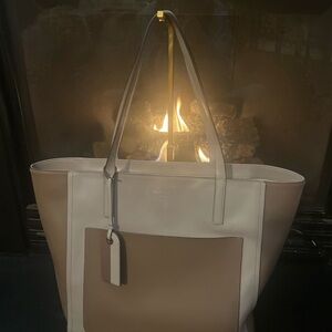 Beautiful & Big Kate Spade Colorblock Tote in Classic Neutral